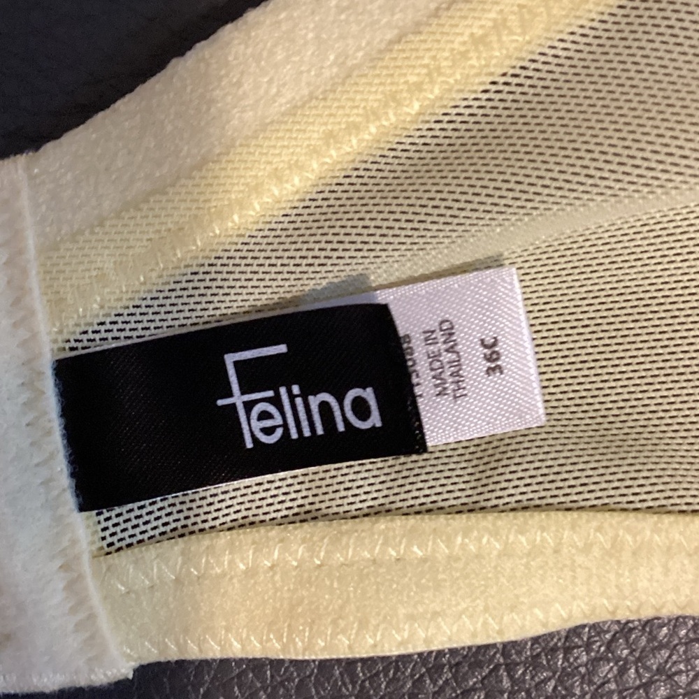 NWT Felina Lotus Unlined‎ Bra Size 36C - Picture 3 of 4